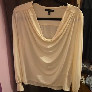 Banana Republic Soft Cream Cowl Neck Top